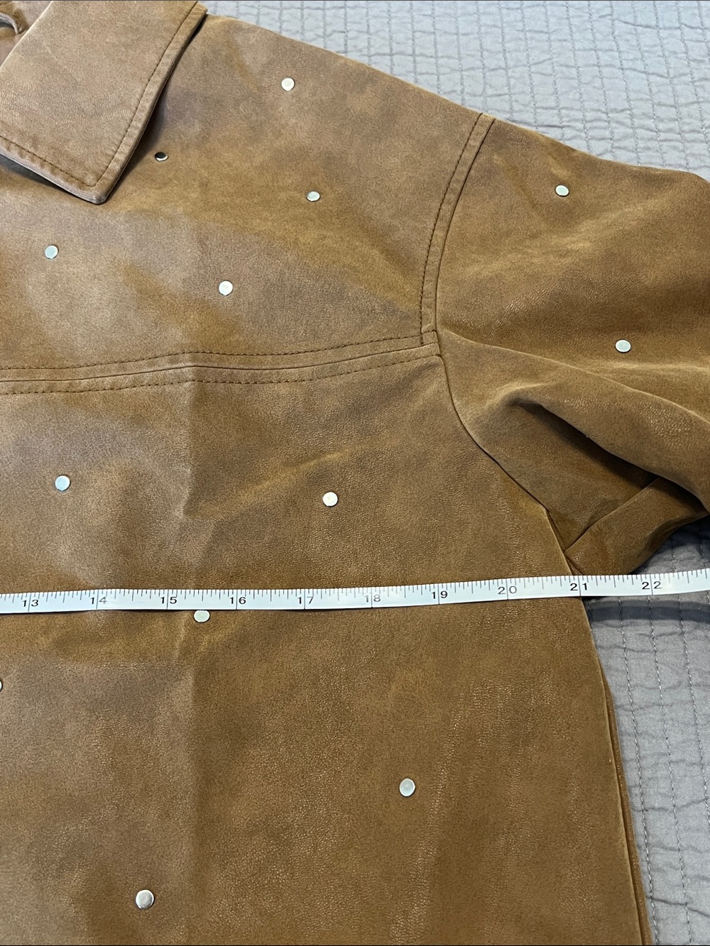 Pilcro Faux-Suede Studded Jacket - Picture 8 of 9